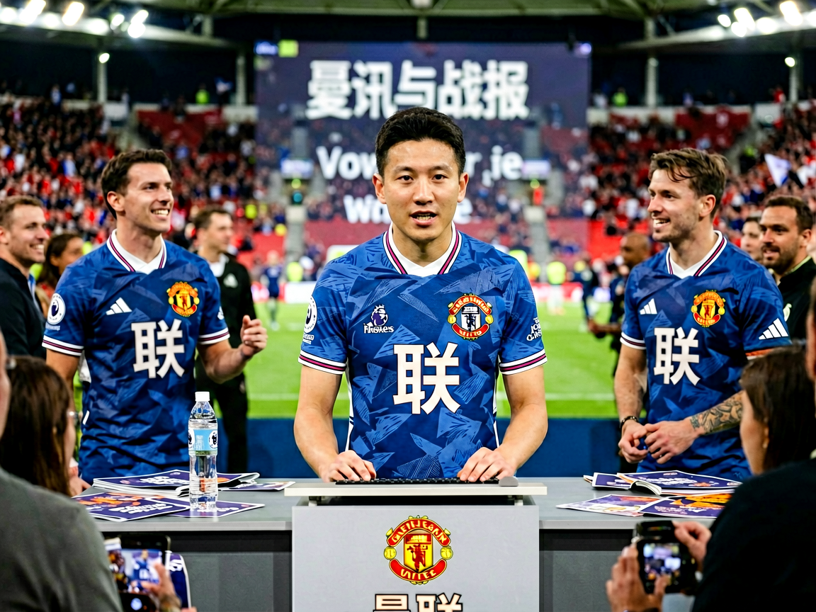 足球转会新闻，球员在新闻发布会上宣布加盟新球队